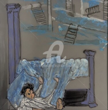 图画 标题为“Hommage a Little Ne…” 由Laurence Fauchart, 原创艺术品, 标记 安装在artwork_cat.上