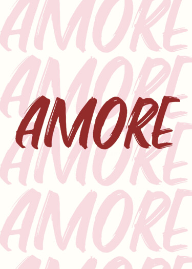 数字艺术 标题为“Amore - Love's Whis…” 由春宇 关, 原创艺术品, AI生成的图像 安装在纸板上