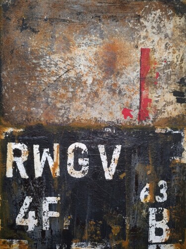 Schilderij getiteld "4F" door Dmitriy Zazimko, Origineel Kunstwerk, Acryl
