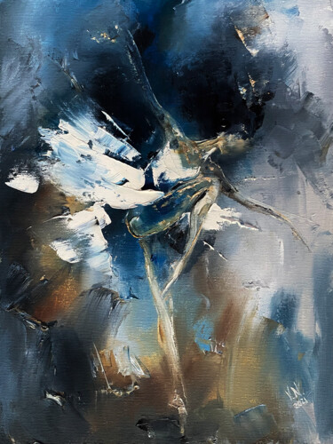 Ballerina 24 "Ballerina 24" başlıklı Tablo Volodymyr Nezdiimynoha tarafından, Orijinal sanat, Petrol Ahşap Sedye çerçevesi üzerine monte…