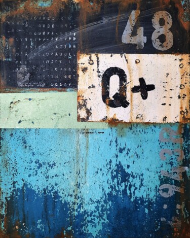 Pittura intitolato "Q+" da Dmitriy Zazimko, Opera d'arte originale, Acrilico