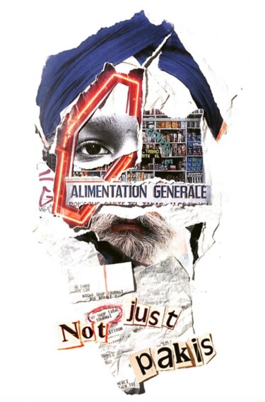 Collages getiteld "Not Just Paris" door Juliet Bowi, Origineel Kunstwerk, Collages Gemonteerd op Karton
