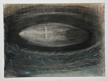 Painting titled "Racconto 8" by Birgit Karg, Original Artwork, Conté