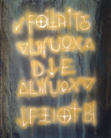 Pintura intitulada "RIDDLE 8" por Dmitriy Zazimko, Obras de arte originais, Acrílico