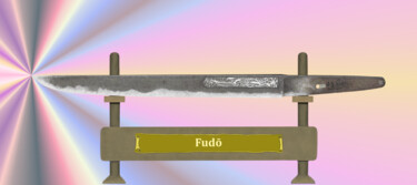 数字艺术 标题为“Fudo Masamune Spell” 由Marun Bönninghaus, 原创艺术品, 数字油画