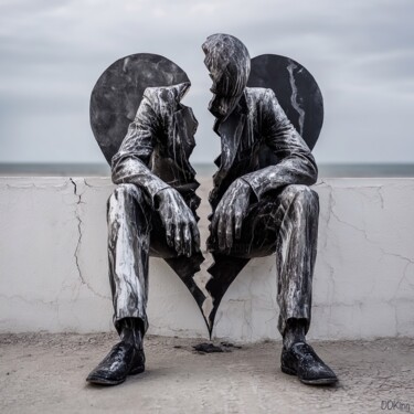 When Love Leaves Arte digitale intitolato "When Love Leaves" da Ddking, Opera d'arte originale, Immagine generata dall'IA