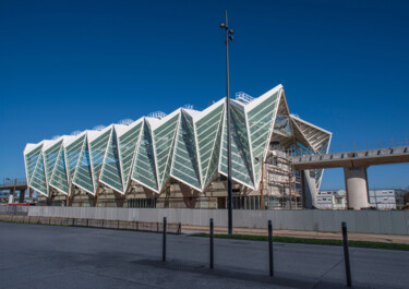 Structure Contemporaine – Design Urbain à Paris-Saclay Fotografia intitolato "Structure Contempor…" da Cecile Ducrot, Opera d'arte originale, Fotografia non manipolata