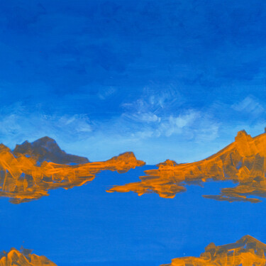 绘画 标题为“Coastline #2” 由Katherine Pieniazek, 原创艺术品, 丙烯