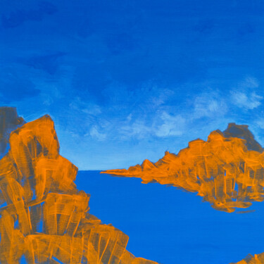 绘画 标题为“Coastline #1” 由Katherine Pieniazek, 原创艺术品, 丙烯