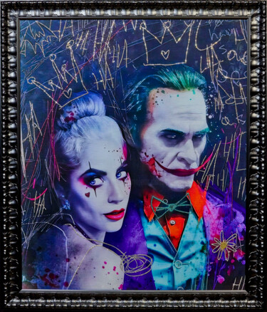 绘画 标题为“Joker folie a deux” 由Angela Gomes, 原创艺术品, 数字油画