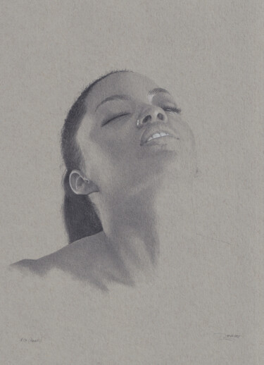 Drawing titled ""Haruki (18:30)"" by Walter Roos, Original Artwork, Pencil