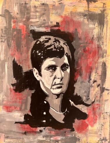 Pintura titulada "Al Pacino" por Jeronimo Diaz Sanchez, Obra de arte original, Acrílico Montado en Bastidor de camilla de ma…
