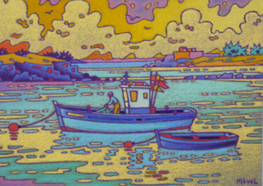 "Le fort de Penthiév…" başlıklı Tablo Gilles Mével tarafından, Orijinal sanat, Pastel Ahşap Sedye çerçevesi üzerine monte ed…