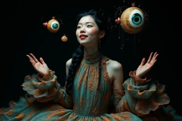 数字艺术 标题为“Surreal Surveillance” 由Vanda Lehel (V A N D E E), 原创艺术品, AI生成的图像