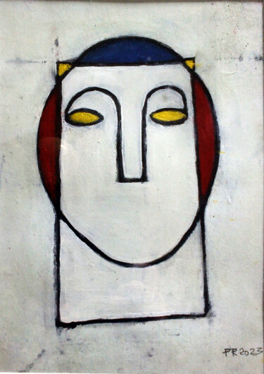 Pintura intitulada "DIONISO" por Paolo Rizzi, Obras de arte originais, Óleo Montado em Cartão