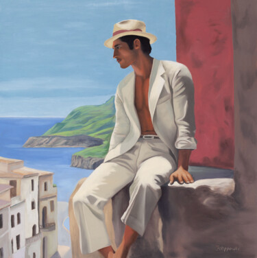 Schilderij getiteld "Italiano" door Ihor Filippenko, Origineel Kunstwerk, Olie