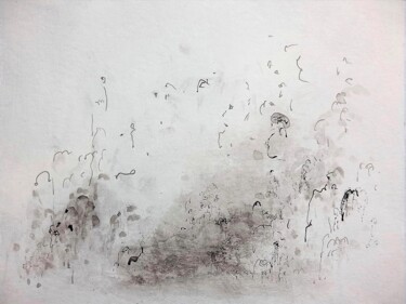Dessin intitulée "Espace13.04.22" par Frédérique Nolet De Brauwere, Œuvre d'art originale, Encre