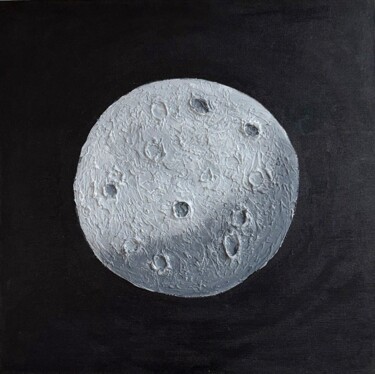 Pittura intitolato "Moon" da Anna Chekanina, Opera d'arte originale, Acrilico