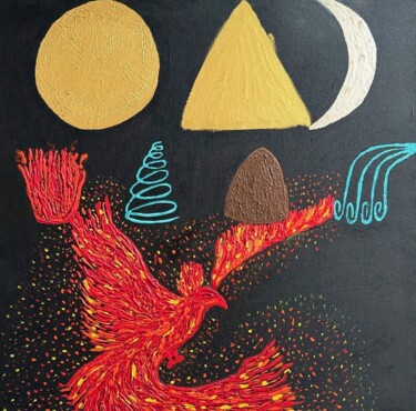 "Phoenix" başlıklı Tablo Anna Chekanina tarafından, Orijinal sanat, Akrilik