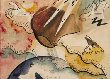 Digital Arts titled "Abstract Dreamscape…" by Chun Yu Guan, Original Artwork, AI generated image Mounted on Cardboard