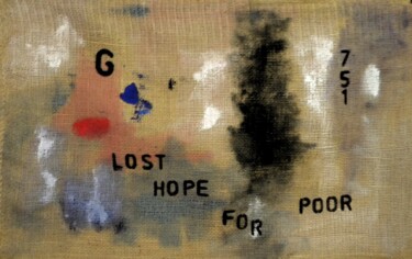 Peinture intitulée "Lost hope ( Homeles…" par Irvin Grassi, Œuvre d'art originale, Acrylique