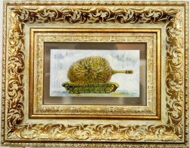 military hedgehog 绘画 标题为“military hedgehog” 由Kyrylo Bondarenko, 原创艺术品, 油