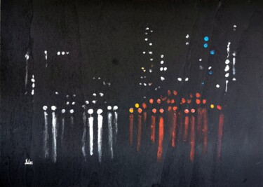 Pittura intitolato "City (M1007)" da Dieter Becker, Opera d'arte originale, Acrilico