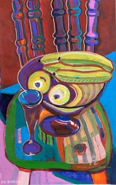 绘画 标题为“nature morte” 由Pierre-Marie Blardoni, 原创艺术品, 丙烯