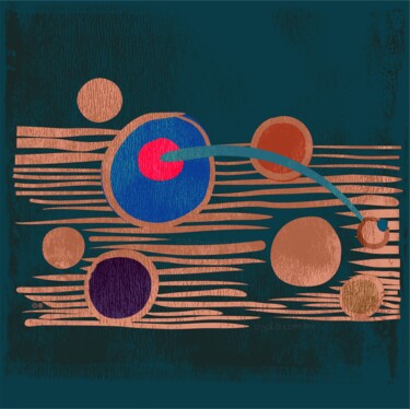 数字艺术 标题为“caldera visual rem” 由Ojolo - Abel García, 原创艺术品, 数字油画