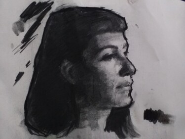 "Portrait Study of A…" başlıklı Resim Guido Mauas tarafından, Orijinal sanat, Karakalem