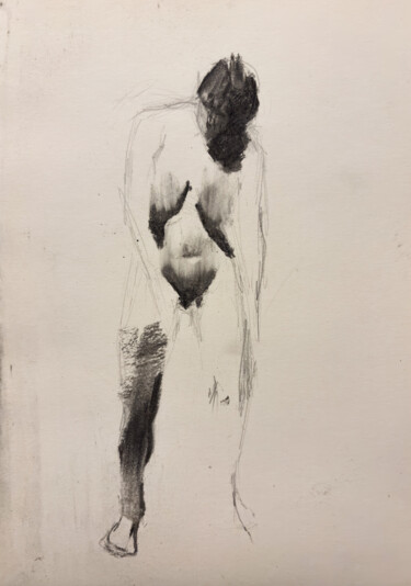 Tekening getiteld "Quick Sketch of F (…" door Guido Mauas, Origineel Kunstwerk, Houtskool