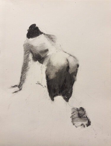 Tekening getiteld "Quick Sketch of F (…" door Guido Mauas, Origineel Kunstwerk, Houtskool
