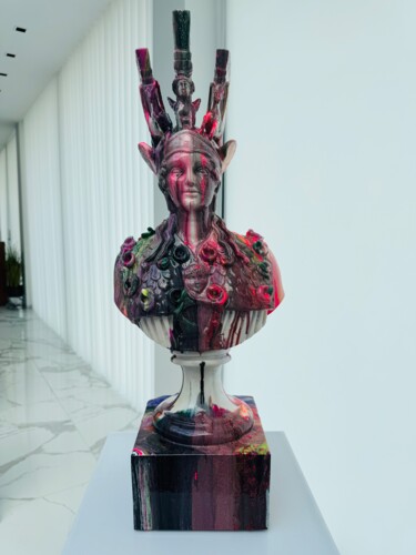 Sculpture titled "Athena Reimagined" by Antoni Dragan, Original Artwork, Resin