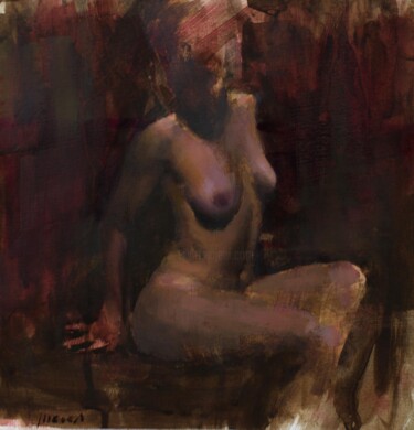 Pittura intitolato "Summer Night" da Guido Mauas, Opera d'arte originale, Olio