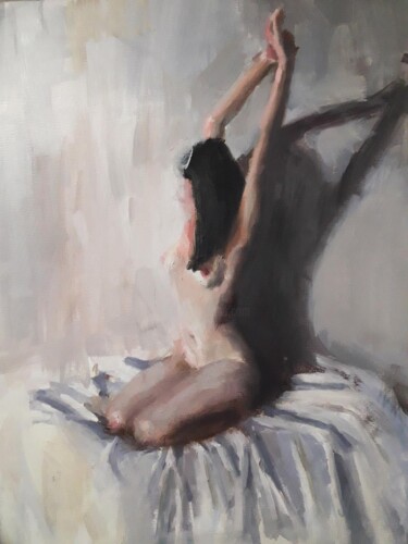 Картина под названием "White Morning (II)" - Guido Mauas, Подлинное произведение искусства, Масло