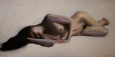 Картина под названием "Nude" - Guido Mauas, Подлинное произведение искусства, Масло