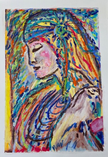 图画 标题为“Inner Light” 由Yuliya Gündoğan (ostbiju_art), 原创艺术品, 粉彩