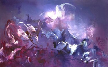绘画 标题为“Veil Of Dreams” 由Paresh Nrshinga F R S A, 原创艺术品, 丙烯 安装在木质担架架上