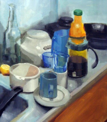 「Sunday」というタイトルの絵画 Guido Mauasによって, オリジナルのアートワーク, オイル