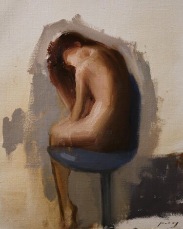绘画 标题为“Figure Sketch II” 由Guido Mauas, 原创艺术品, 油