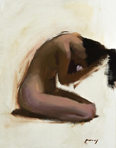 绘画 标题为“Figure Sketch III” 由Guido Mauas, 原创艺术品, 油