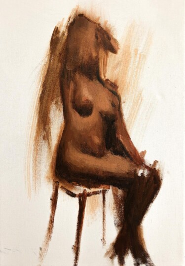 绘画 标题为“Expressive Figure S…” 由Guido Mauas, 原创艺术品, 油