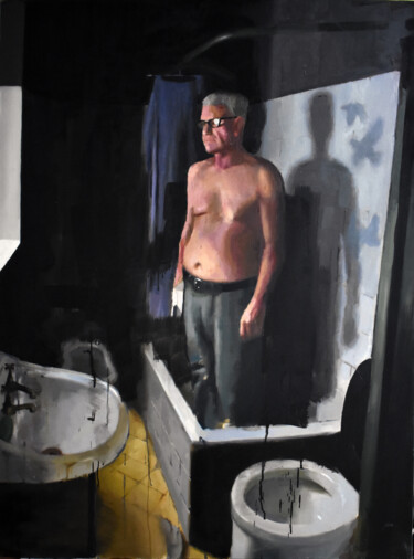 "Man staring at the…" başlıklı Tablo Guido Mauas tarafından, Orijinal sanat, Petrol