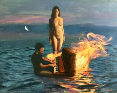 绘画 标题为“Concert for a casta…” 由Guido Mauas, 原创艺术品, 油