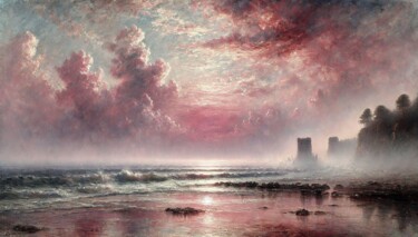 "::: Rosé Horizon :::" başlıklı Dijital Sanat Kyozai tarafından, Orijinal sanat, AI tarafından oluşturulan görüntü