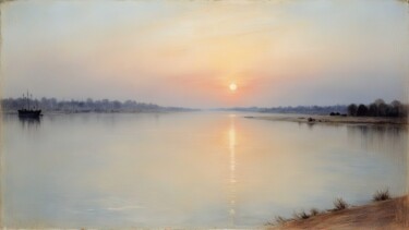 ::: River Meditation ::: Цифровое искусство под названием "::: River Meditatio…" - Kyozai, Подлинное произведение искусства, Изображение, сгенерирова…