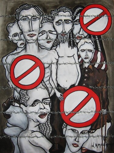 Peinture intitulée "La réserve des inte…" par Bertrand Lamouroux, Œuvre d'art originale, Acrylique