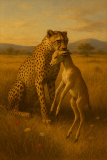 Digitale Kunst mit dem Titel "No Chance" von Alberto Capitani, Original-Kunstwerk, KI-generiertes Bild