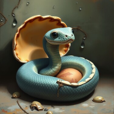 제목이 "python"인 디지털 아트 Daoudi Mohamed로, 원작, AI 생성 이미지