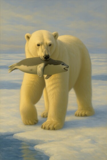 Digital Arts με τίτλο "The Cold Grip" από Alberto Capitani, Αυθεντικά έργα τέχνης, Εικόνα που δημιουργήθηκε με AI